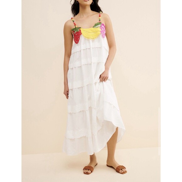 Farm Rio Fruits Sleeveless Maxi Dress Size XL - Picture 1 of 6